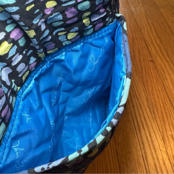 Vera Bradley Blue and Yellow Floral Backpack - Picture 6 of 14